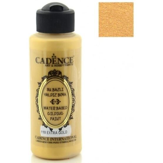 Cadence 110 Extra Altın 120 ml Su Bazlı Yaldız Boya