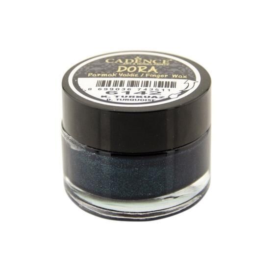 Cadence 6142 Koyu Turkuaz 20 ml Dora Parmak Yaldız