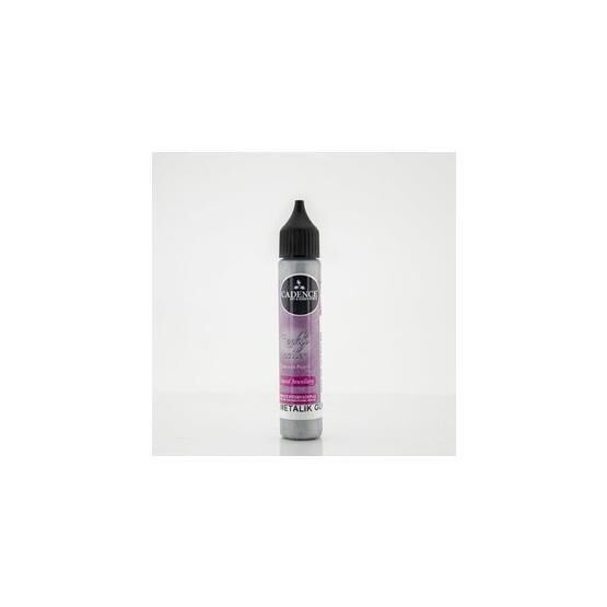 Cadence Metalik Gümüş 25 ml Renkli İnciler