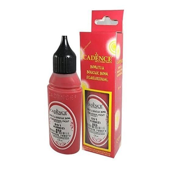 Cadence Opak 501 Kırmızı Boncuk Boya