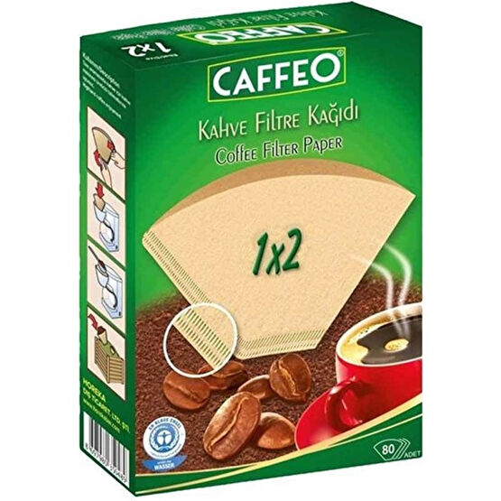 Caffeo 1x2 Filtre Kahve Kağıdı 80 Adet Elektrikli Mutfak Aletleri Aksesuarı Fiyatı