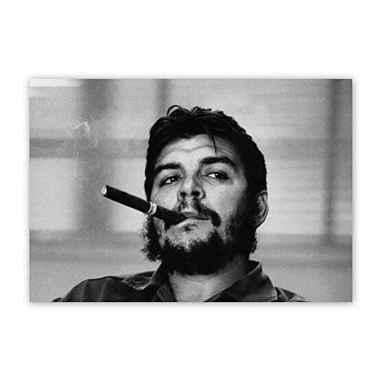 Cakatablo Che Guevara ve Purosu SB 25x35 cm Ahşap Tablo
