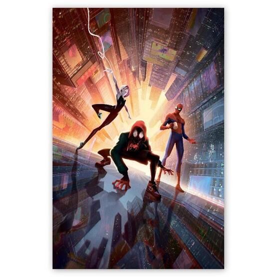 Cakatablo Spiderman Into The Spider Verse Logo 25x35 cm Ahşap Tablo