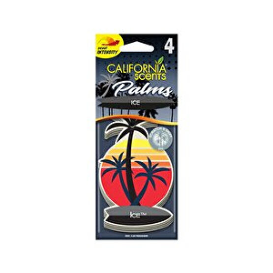 California Scents Palms Ice  Sandal Ağacı, Bergamot Ve Limon Bileşimli Asma Koku 4'lü Set Oto Koku Giderici Fiyatı