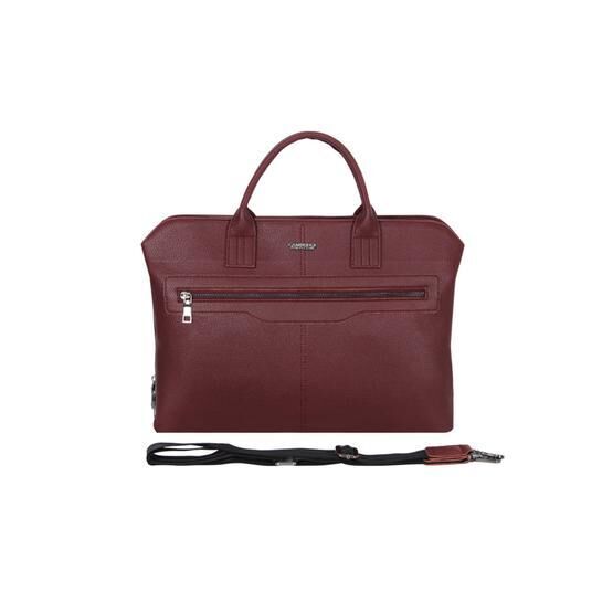 Cambridge Polo Club PLEVR50075 Bordo Suni Deri Evrak Çantası