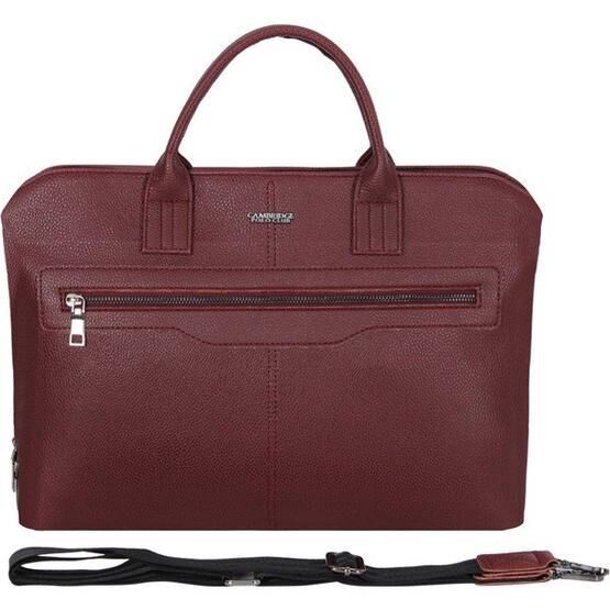 Cambridge Polo Club PLEVR50075 Bordo Suni Deri Evrak Çantası