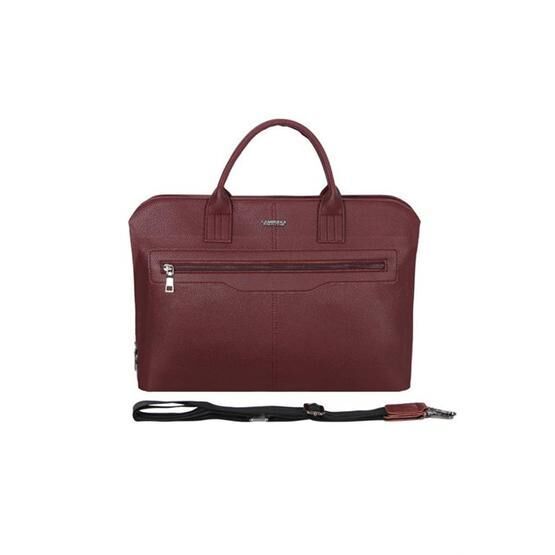 Cambridge Polo Club PLEVR50075 Bordo Suni Deri Evrak Çantası