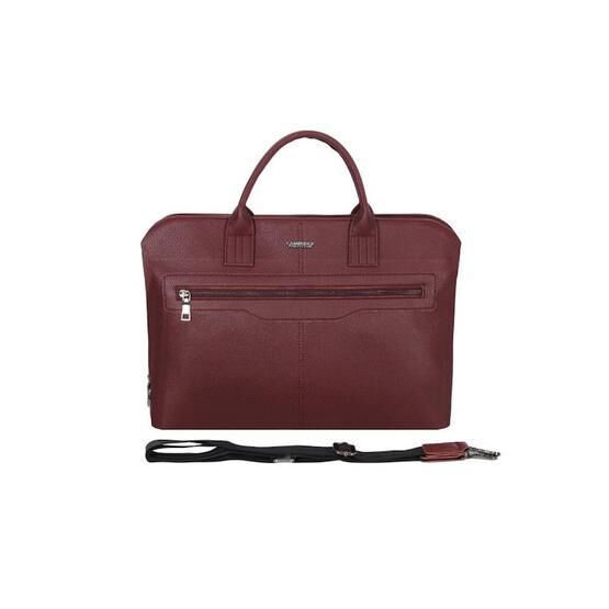 Cambridge Polo Club PLEVR50075 Bordo Suni Deri Evrak Çantası