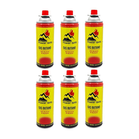 CAMPING TIME Bütan Propan Kamp Gaz Kartuşu 227gr 400ml 6adet Benzinli Ocak & Lux Fiyatı