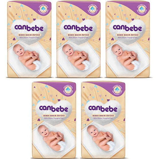 Canbebe Bebek Bakım Örtüsü 60X60 5X8 Adet (40 Adet) - Yenidoğan - Beyaz Bebek Alt Açma Minderi Fiyatı
