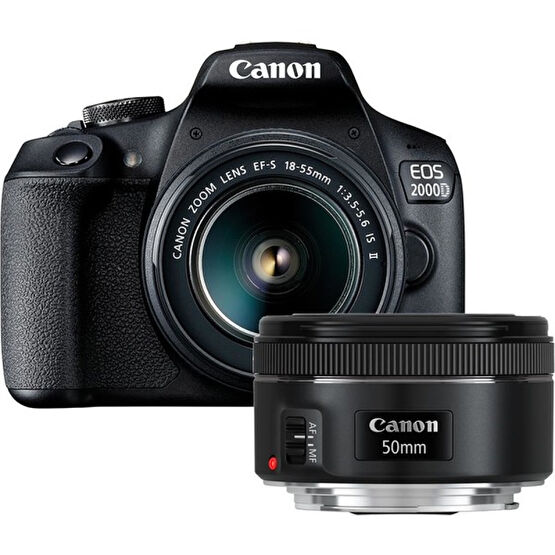 Canon Eos 2000D Dc Kit Fotoğraf Makinesi + 50MM Lens Seti Dijital Fotoğraf Makineleri Fiyatı