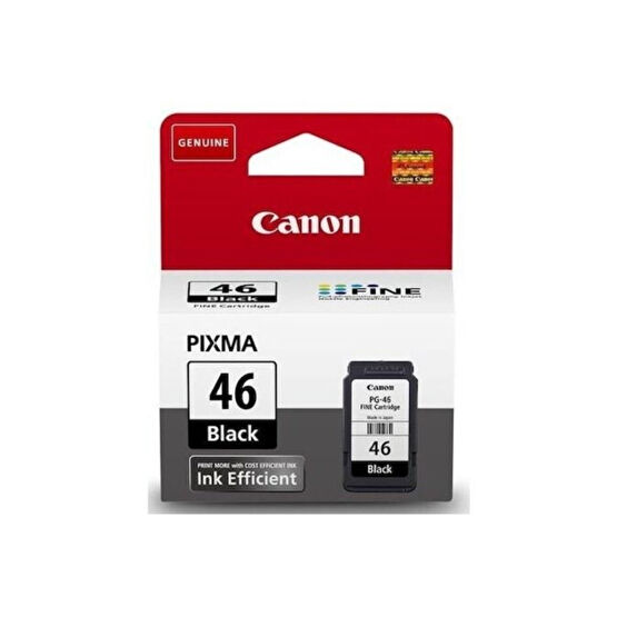 Canon Siyah Kartuş Pg-46 E404/e414/e464/e484/e3140/e474 Kartuşlar Fiyatı