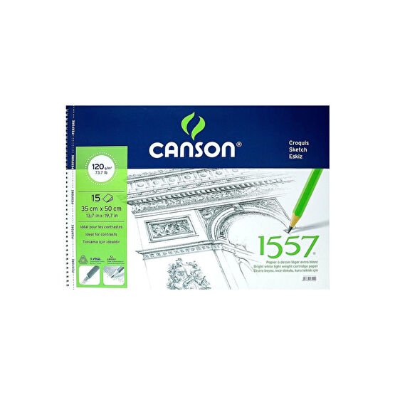 Canson 1557 120 Gr 35x50 Çizim Blok Sanatsal Malzemeler Fiyatı