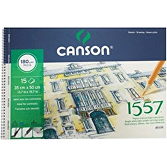 Canson 1557 Desen Çizim Defteri 180Gr. 15 Yaprak. 35X50Cm - 35X50 cm Yardımcı Malzeme Fiyatı