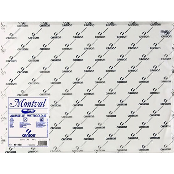 Canson Montval 300GR 50X70CM Sulu Boya Kağıdı 10'lu - Beyaz Yardımcı Malzeme Fiyatı