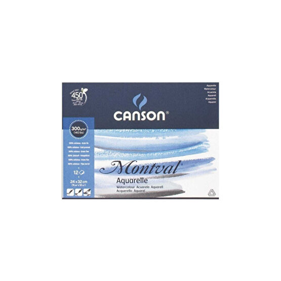 Canson Montval Suluboya Defteri 300gr 24x32 12 Sayfa Sanatsal Malzemeler Fiyatı