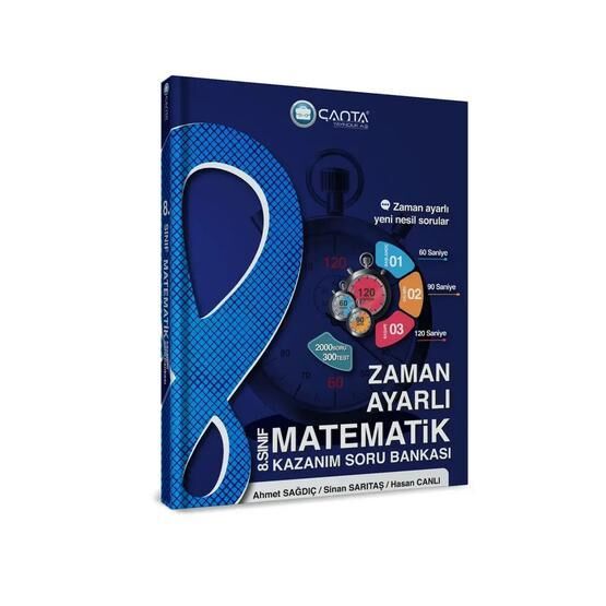 Çanta Yayınları 8.Sınıf Matematik Zaman Ayarlı Kazanım Soru Bankası Matematik Fiyatı