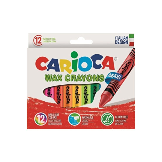 CARIOCA 12 Renk Jumbo Üçgen Pastel Boya 42671 Pastel Boya Fiyatı