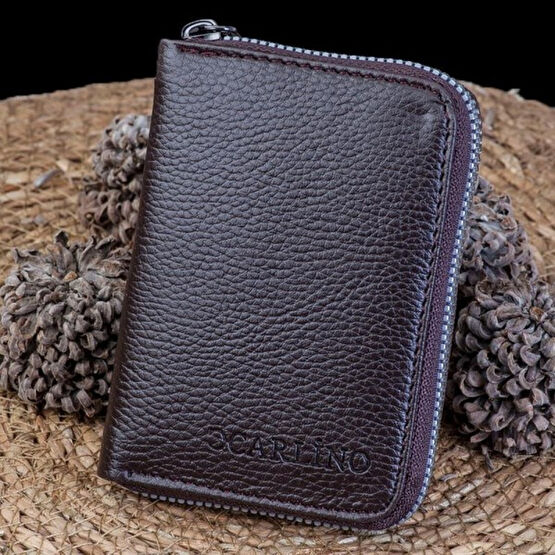 Carlino Unisex Vinkleks Deri Fermuarlı Kartlık Cüzdan KD108 Erkek Kartlık Fiyatı