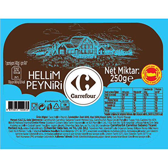 Carrefour Hellim Peynir 250 G Peynir Fiyatı