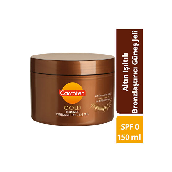 Carroten Gold Shimmer Tanning Spfsiz Altın Işıltılı Bronzlaştırıcı Güneş Jeli 150ml Bronzlaştırıcılar Fiyatı