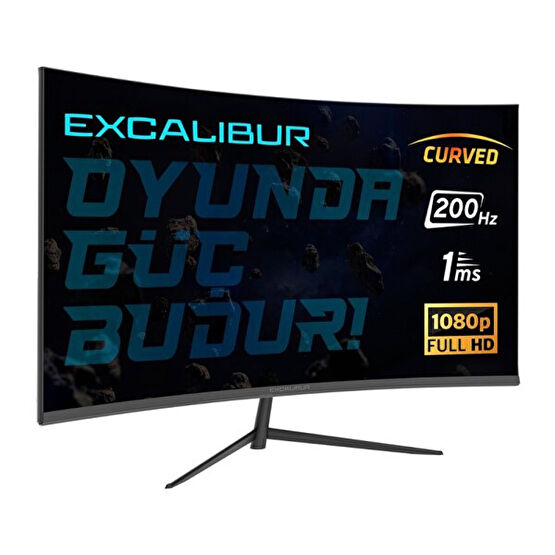 Casper Excalibur  23.8" 200HZ 1MS 300NIT (HDMI+Display) Curved Freesync + G-Sync FHD LED Monitör