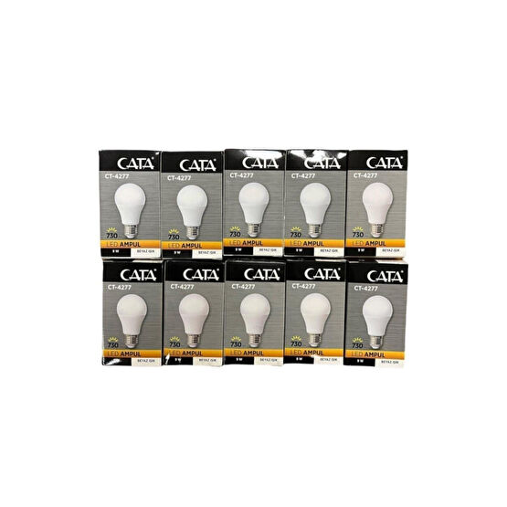 Cata 4277 9w Led Ampul 6500k 10 Lu Paket Klasik Ampul Fiyatı