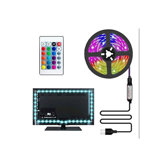 Cata Tv Arkası Usb Rgb Şerit Led Ct-4566 Kumanda İle Kontrol Yaş Günü & Parti Fiyatı