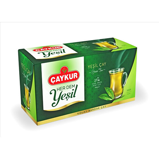 Çaykur Yeşil Süzen Poşet Çay 25'li Çay Fiyatı
