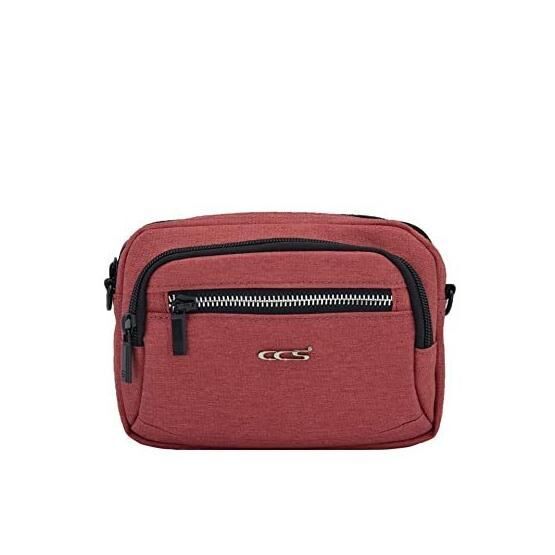 Ççs Kırmızı Kumaş Bel ve Omuz Çantası