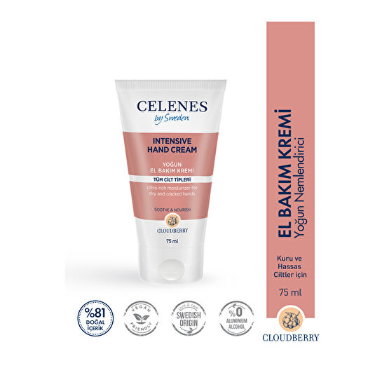 Celenes Cloudberry Yoğun El Bakım Kremi 75 ml