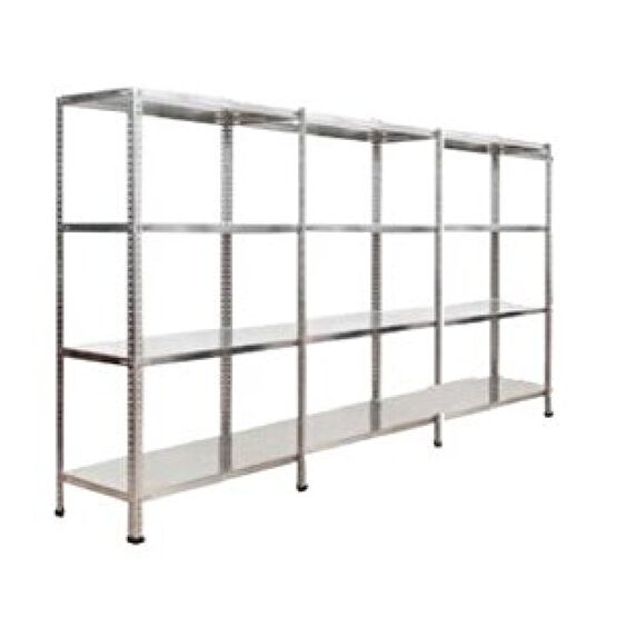 ÇelikRafBurada ®4 Katlı  3 Lü Bitişik Çelik Raf Galvaniz Raf Arşiv Rafı Depo Rafı  Kiler Rafı 31x93x100 Dx51 Kalite 31x93x100 cm İşçi Dolapları Fiyatı