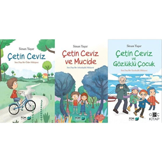 Çetin Ceviz - Çetin Ceviz ve Gözlüklü Çocuk - Çetin Ceviz ve Mucize - Sinan Yaşar Çocuk Masal Fiyatı
