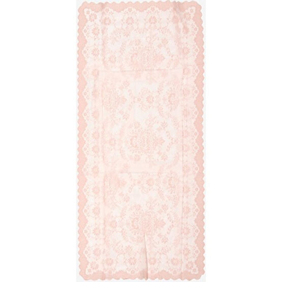 Çeyiz Diyarı Örme Pano Desenli Konsol Örtüsü Bahar Pudra - 45 x 95 cm Masa Örtüsü Fiyatı