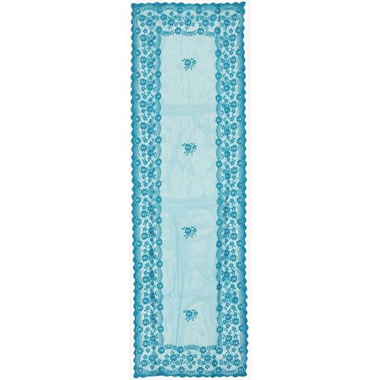 Çeyiz Diyarı Örme Pano Desenli Runner Narin Petrol - 40 x 140 cm Masa Örtüsü Fiyatı