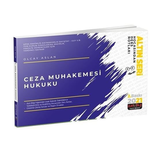 Ceza Muhakemesi Hukuku Hocasından Ders Notları 2021 Savaş Yayınevi