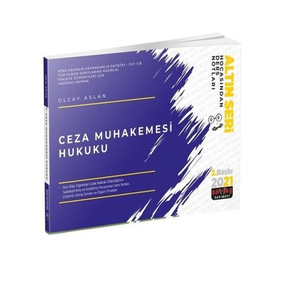 Ceza Muhakemesi Hukuku Hocasından Ders Notları 2021 Savaş Yayınevi