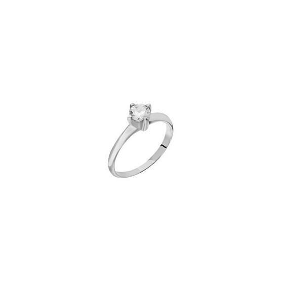 Chavin BR16 Altın 0.65 Crt Swarovski Tek Taş Yüzük