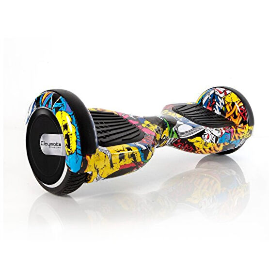 Citymate Elektrikli Kaykay 6.5" Kurukafa Grafity Desenli Akıllı Denge Hoverboard -Çanta Hediyeli Hoverboard Fiyatı