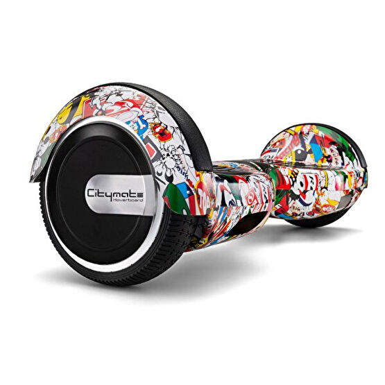 Citymate Elektrikli Kaykay 6.5" Mix Grafity Desenli Akıllı Dengeli Hoverboard - Çanta Hediyeli Hoverboard Fiyatı