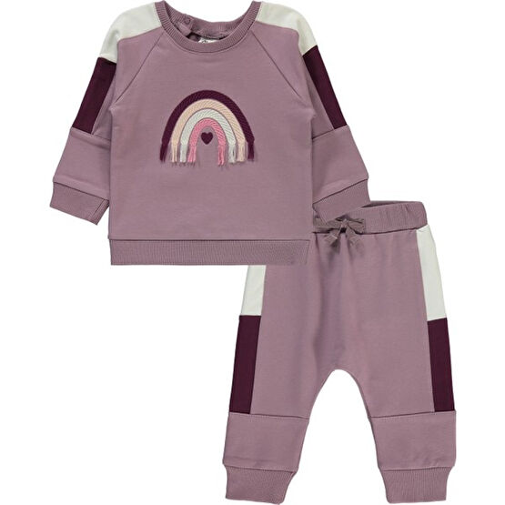 Civil Baby Kız Çocuk Takım 6-18 Ay Leylak Lila Bebek Giysi Takım Fiyatı