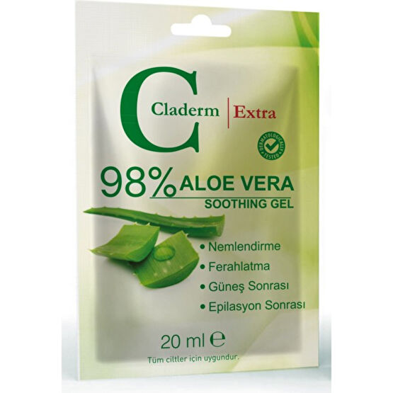 Claderm Aloe Vera Soothing Gel 20ML. Nemlendiriciler Fiyatı