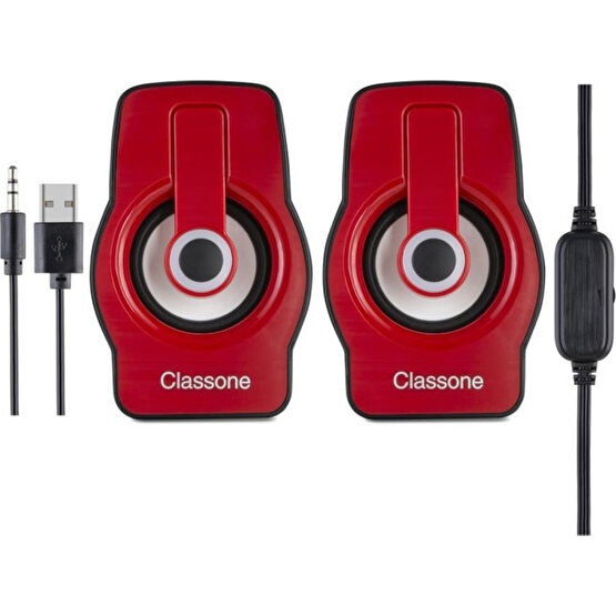 Classone X1 Rgb Gaming Hoparlör - Kırmızı Bilgisayar Speaker Fiyatı