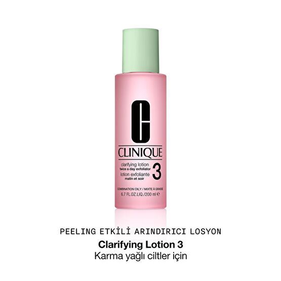 Clinique Clarifying Lotion Arındırıcı Losyon Tonik 3 Cilt ve Yüz Bakımı Fiyatı