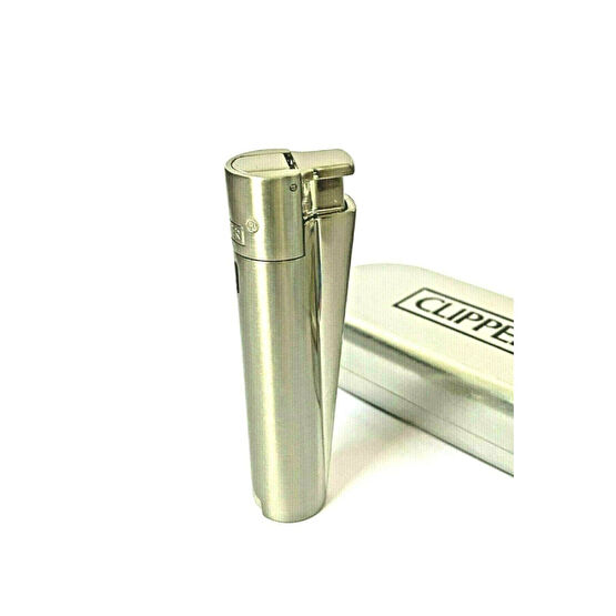 Clipper 1300c Turbo Komple Metal Gümüş Çakmak Turbo Yeni Model Korumalı Kamp Mutfağı Fiyatı