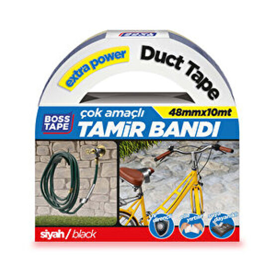 Çok Amaçli Tamir Duct Tape 48x10m Siyah Bant Fiyatı