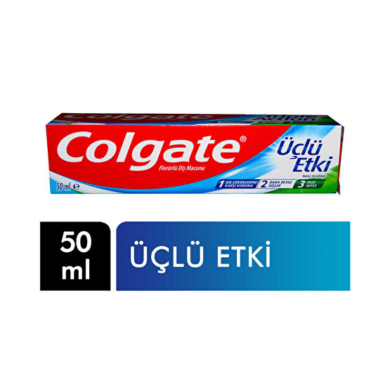 Colgate Diş Macunu 50 ml Üçlü Etki Yeni Paket Diş Macunları Fiyatı