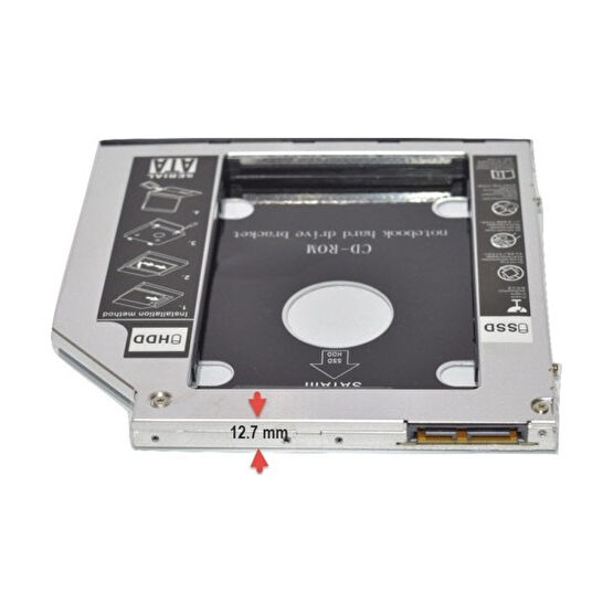 Compaxe SSD Caddy 12.7mm DVD To SSD Kutusu HDD Kutuları Fiyatı