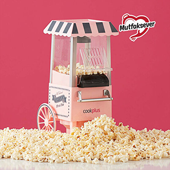 Cookplus Mutfaksever Pembe Mısır Patlatma Popcorn Makinesi Mısır Patlatma Makineleri Fiyatı