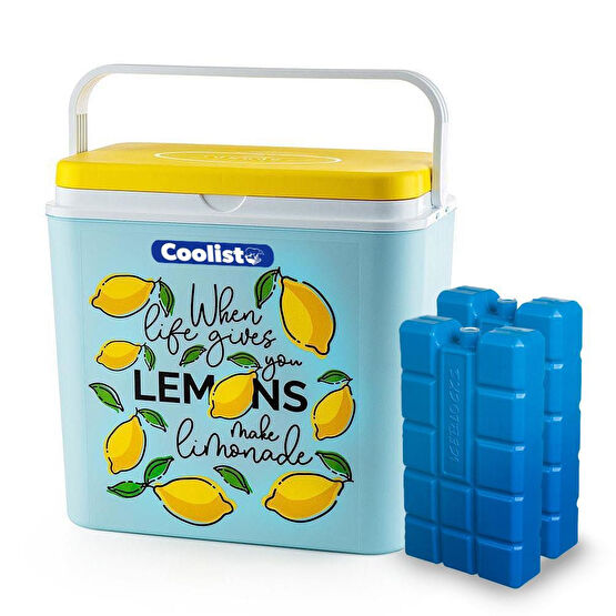 Coolist CLB24LM 24 Litre Limon Desenli Buzluk + 2 Adet 400Gr. Buz Kaseti Oto, Bahçe, Yapı Market Fiyatı